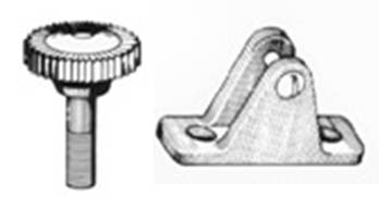 Master Tool Canvas Hardware: Deck Hinge w/ Nylon Head Screw